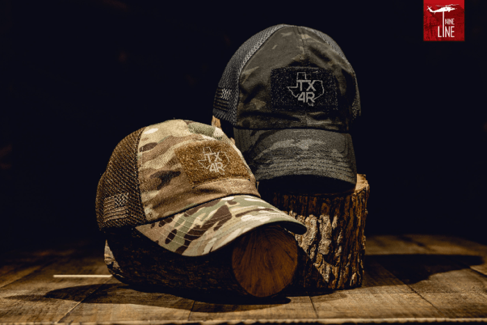 TX4R Texas Flag Patch & Multicam Mesh Hat by Nine Line Combo