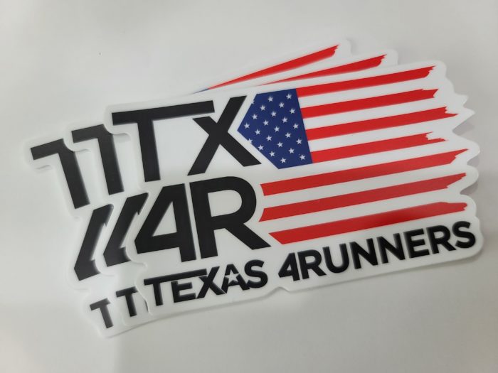 TX4R US Flag - Die Cut Sticker