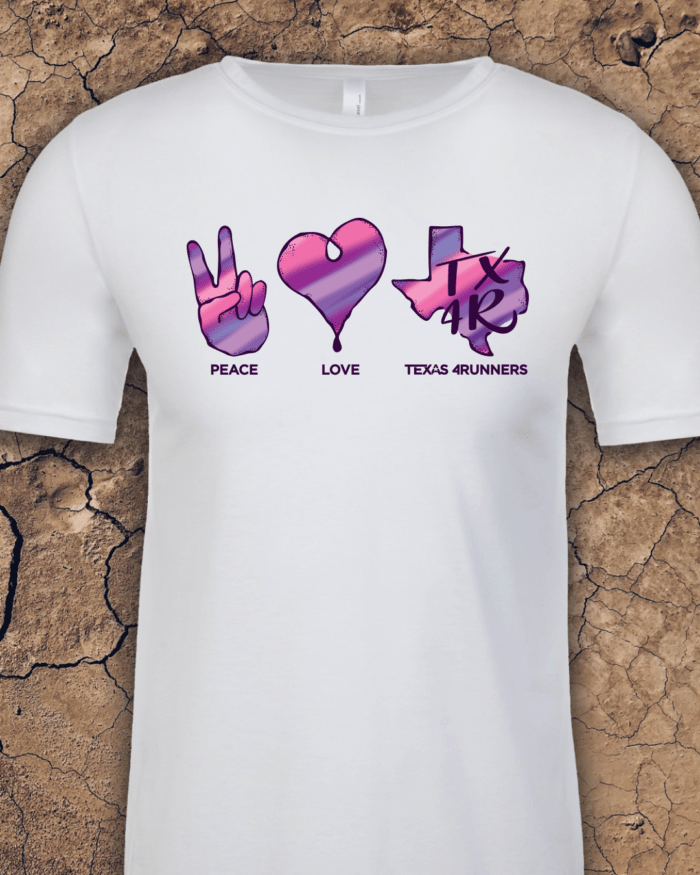 TX4R Peace, Love T-Shirt - Image 3