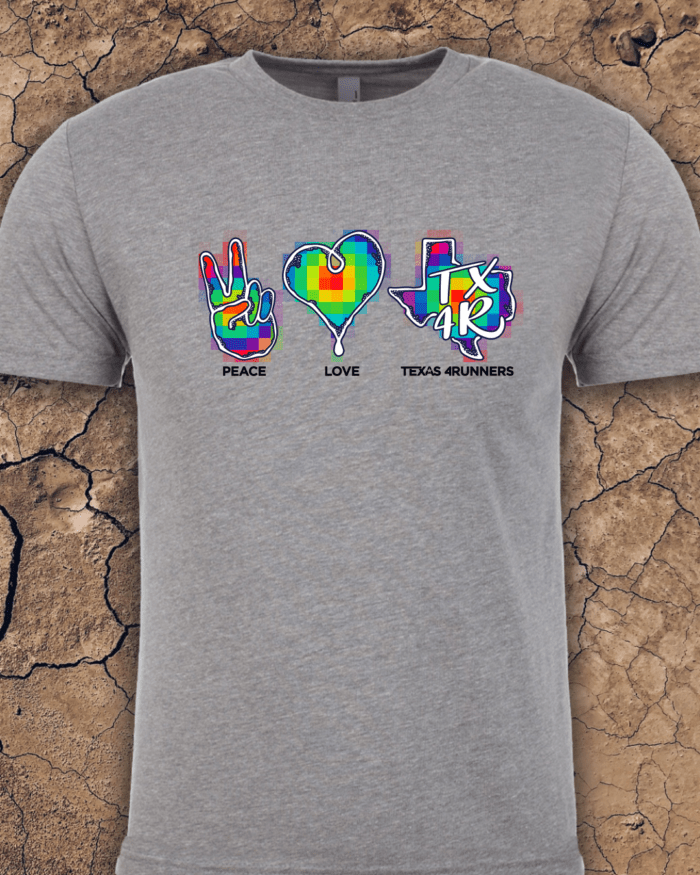 TX4R Peace, Love T-Shirt - Image 2
