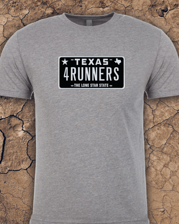 TX4R Black License Plate T-Shirt, Men's
