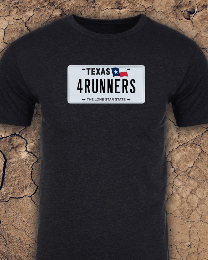 TX4R White License Plate T-Shirt