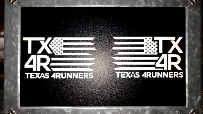 TX4R US Flag - Vinyl Decal Combo - Image 2