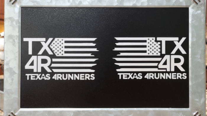 TX4R US Flag - Vinyl Decal Combo