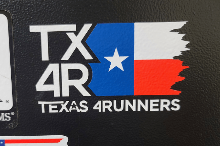 TX4R Texas Flag - Multi-colored Vinyl Transfer Decal