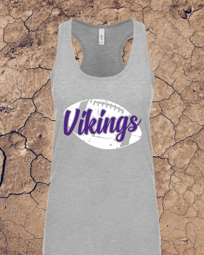 Vikings Grunge Football Tank Top