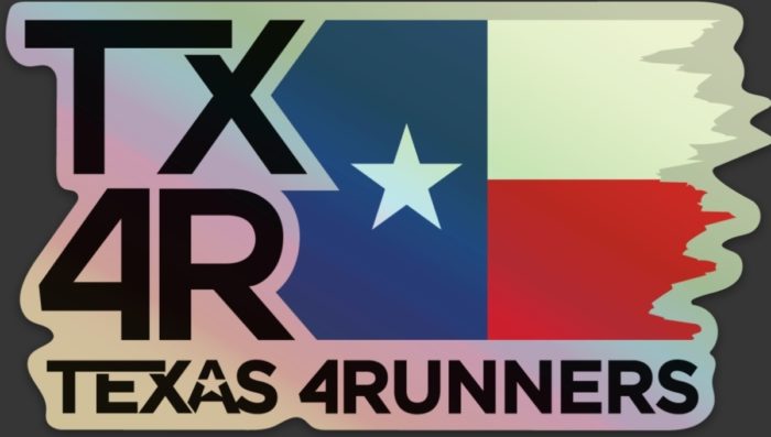 TX4R Texas Flag - Die Cut Sticker - Holographic