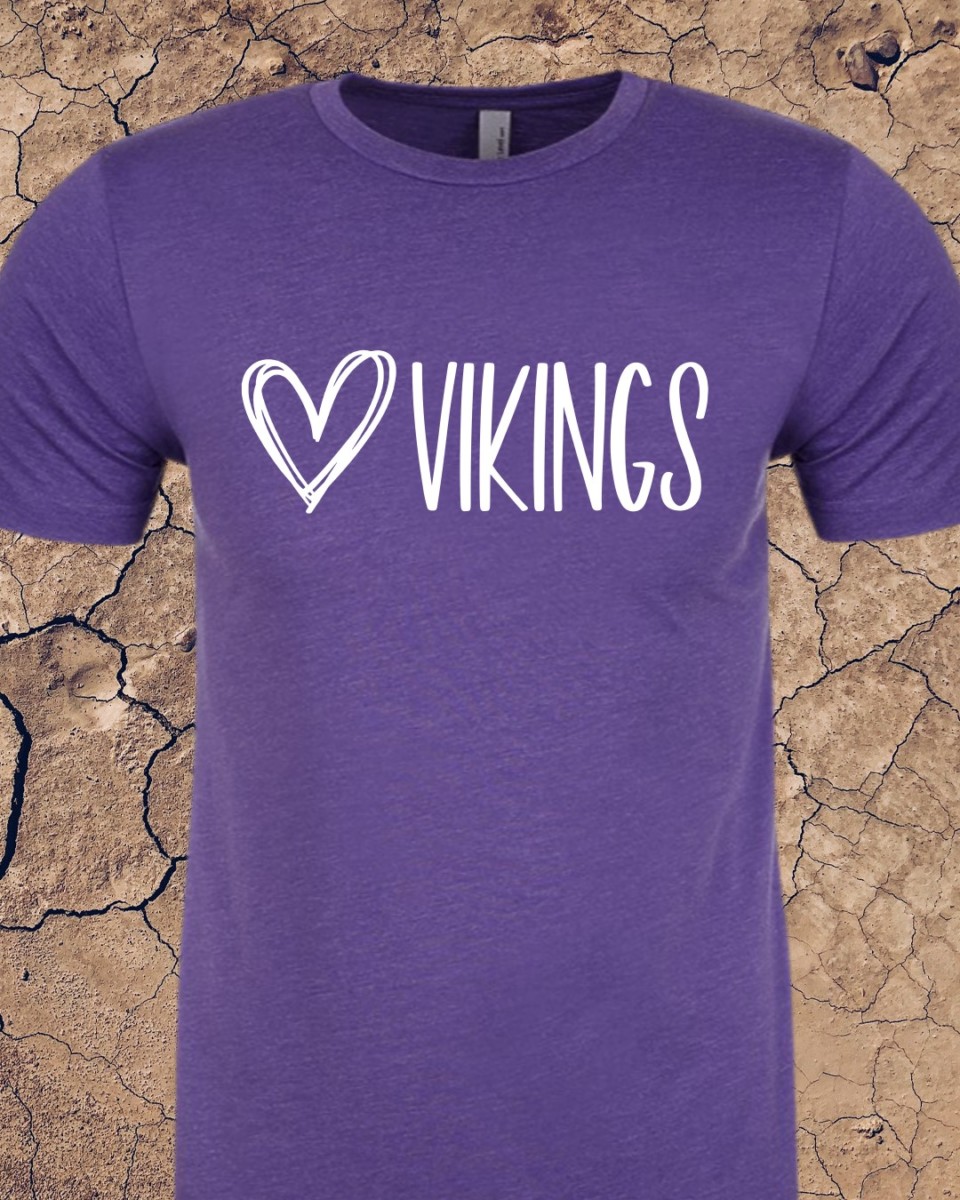 Heart Vikings T-Shirt – Texas 4Runners – TX4R