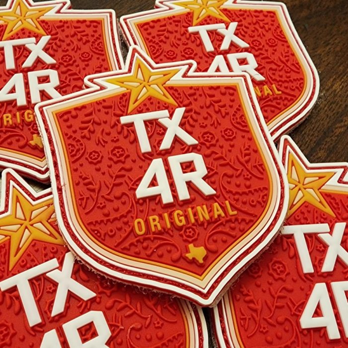 TX4R Single Star, Glow In The Dark PVC Patch